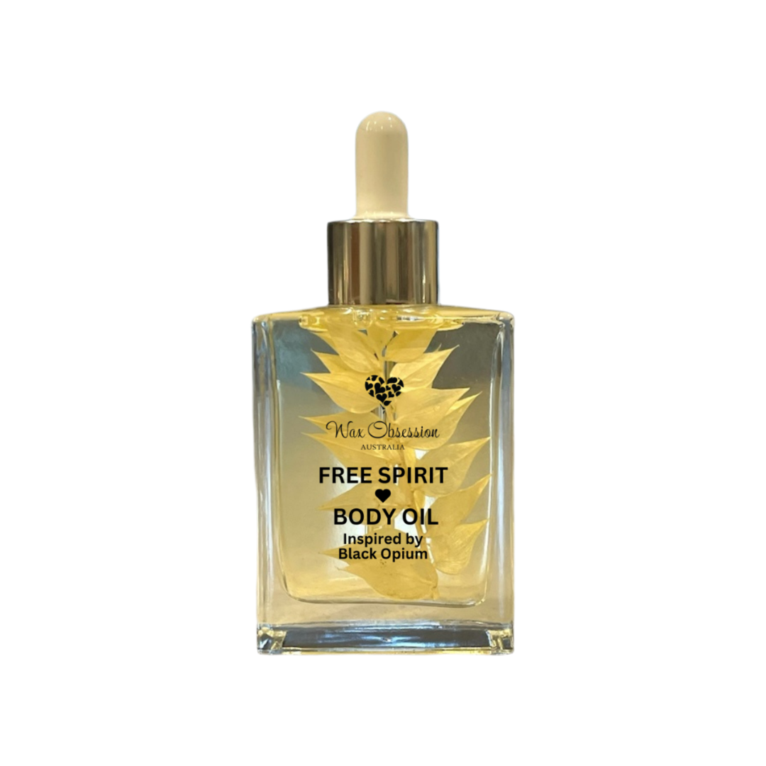 BODY OIL - FREE SPIRIT (inspired by Black Opium)