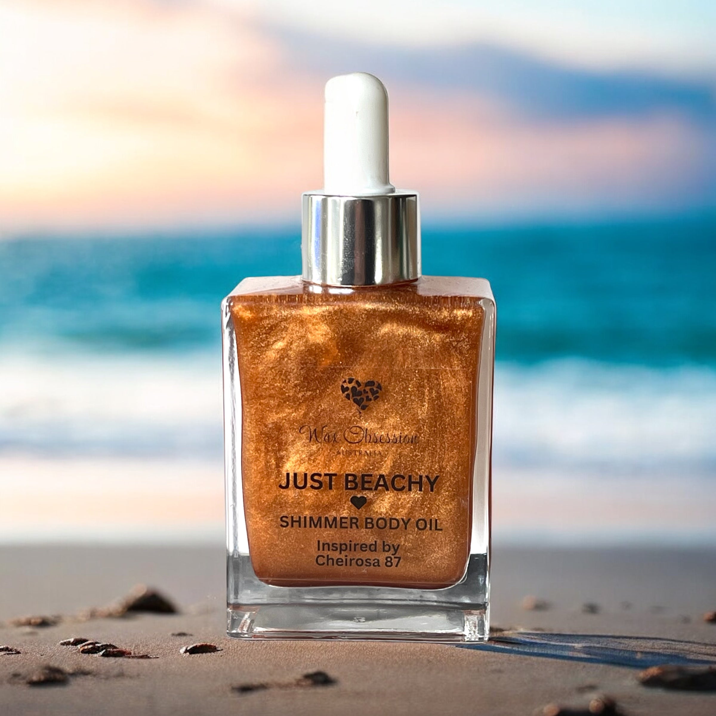 BODY OIL - JUST BEACHY with Bronze Shimmer (inspired by Cheirosa 87)