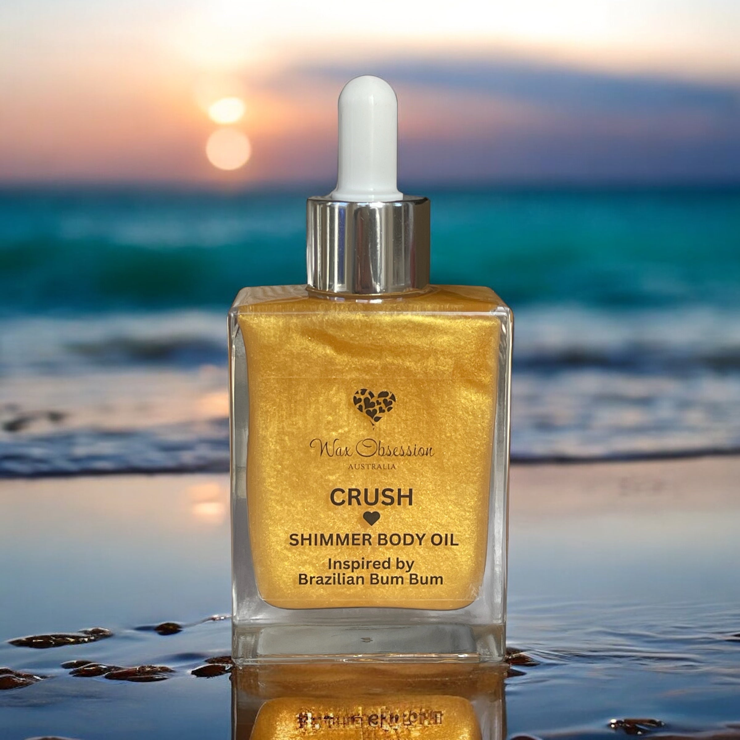 BODY OIL - CRUSH with Gold Shimmer (inspired by Brazilian Bum Bum)