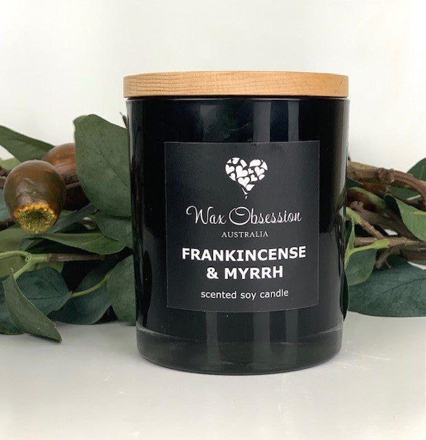 Frankincense & Myrhh Scented Soy Candle